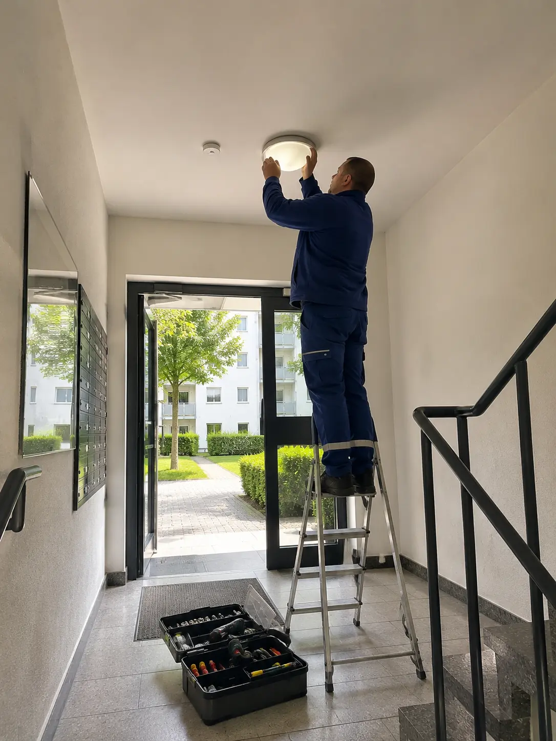 Hausmeisterservice bei der Betreuung eines Gebäudes in Rostock